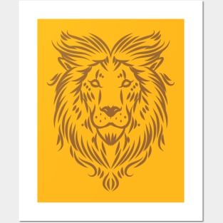 tribal lion Posters and Art